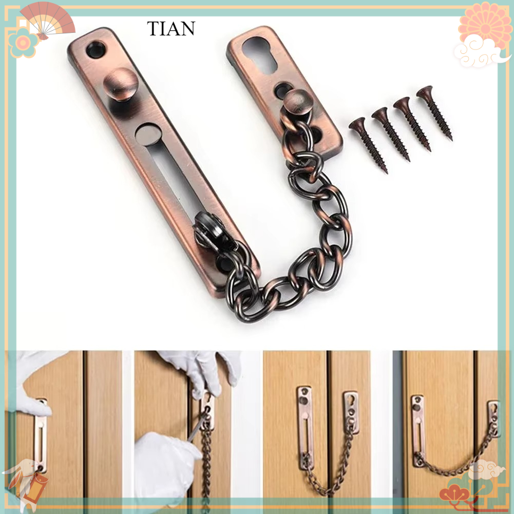 Security Chain Door - Cadena para puerta con cerrojo, pestillo