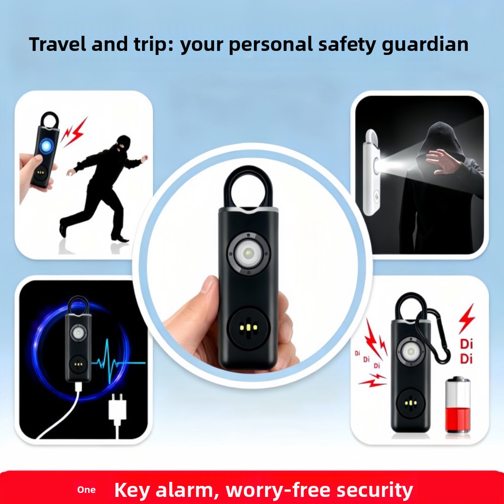 Alarma personal de 130 dB con  - Personal Alarm Keychain reseña y precio