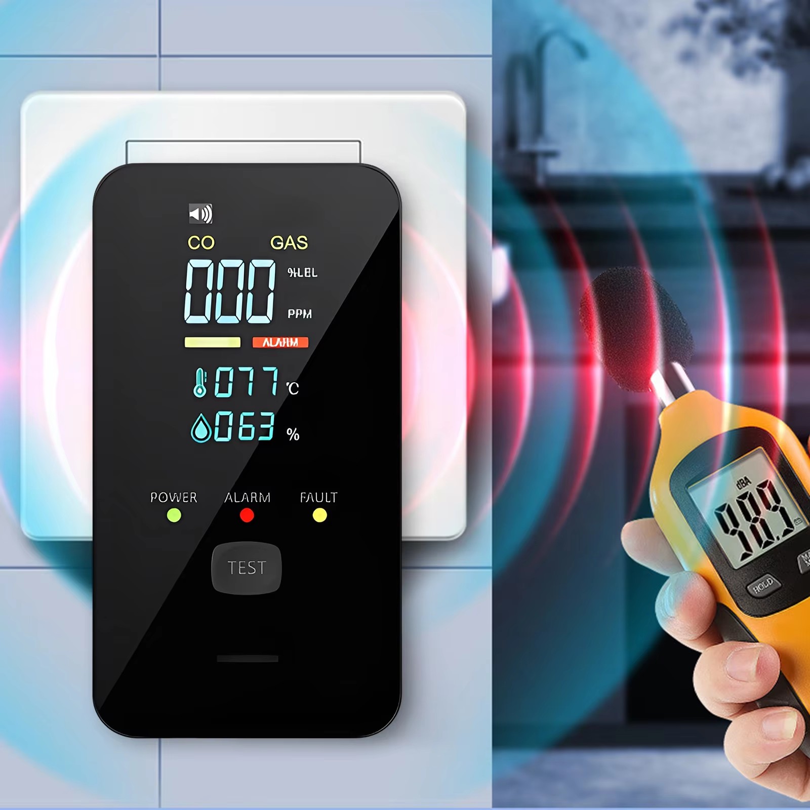 Detector de gas natural y monó - Co Detector Plug reseña y precio