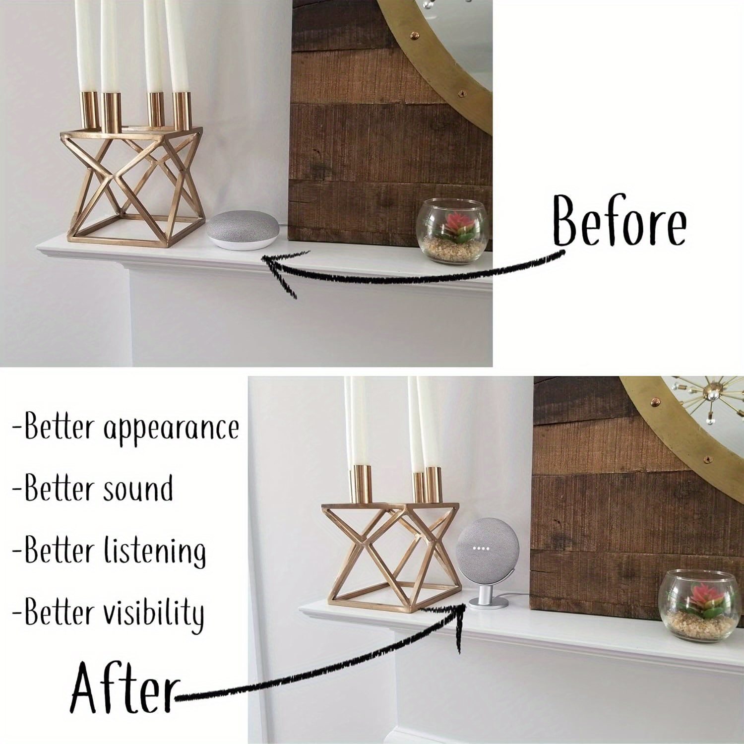 Base de exhibición para altavo - Google Speaker Nest Audio reseña y precio