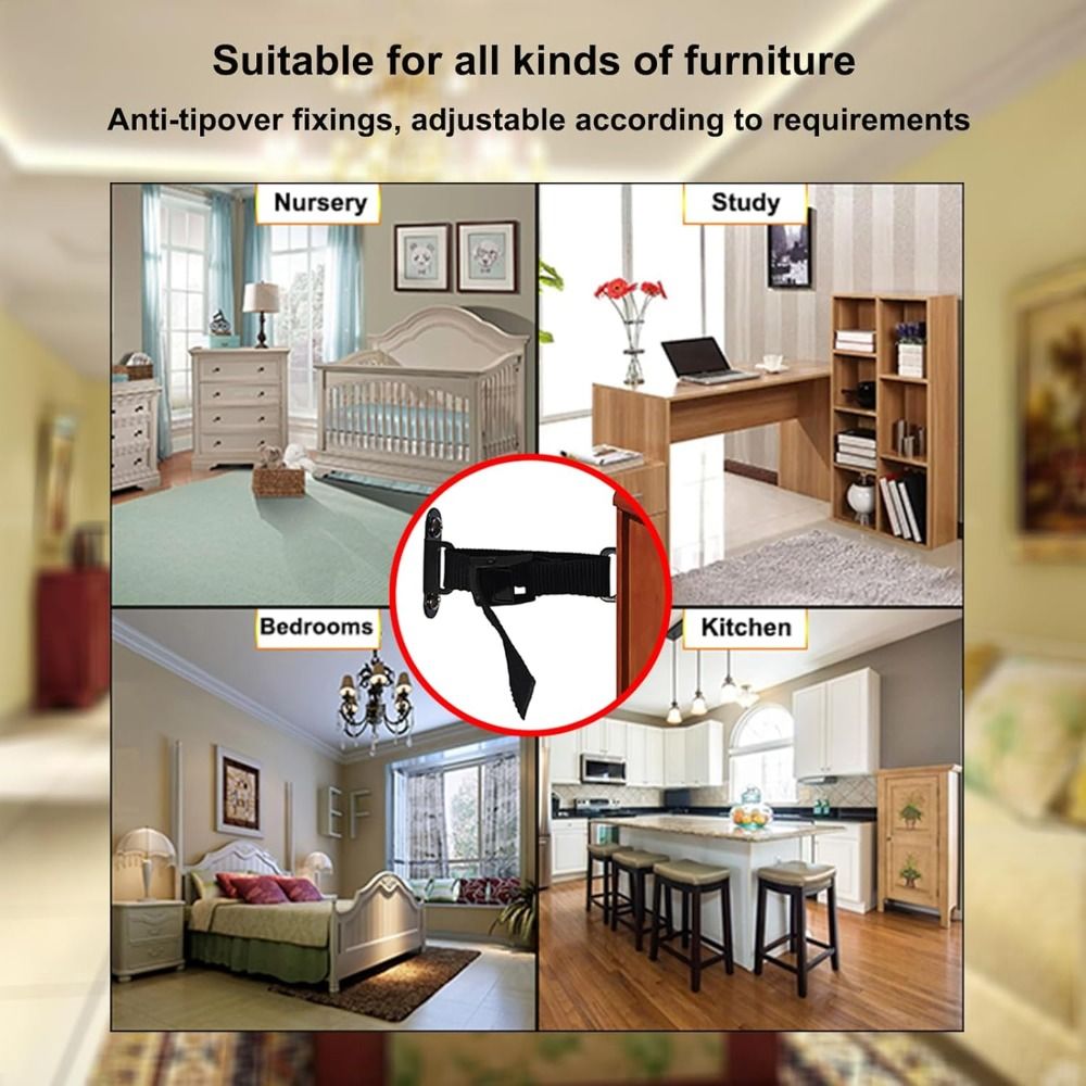 Anclajes de Muebles Resistente - Earthquake Anchor Strap reseña y precio