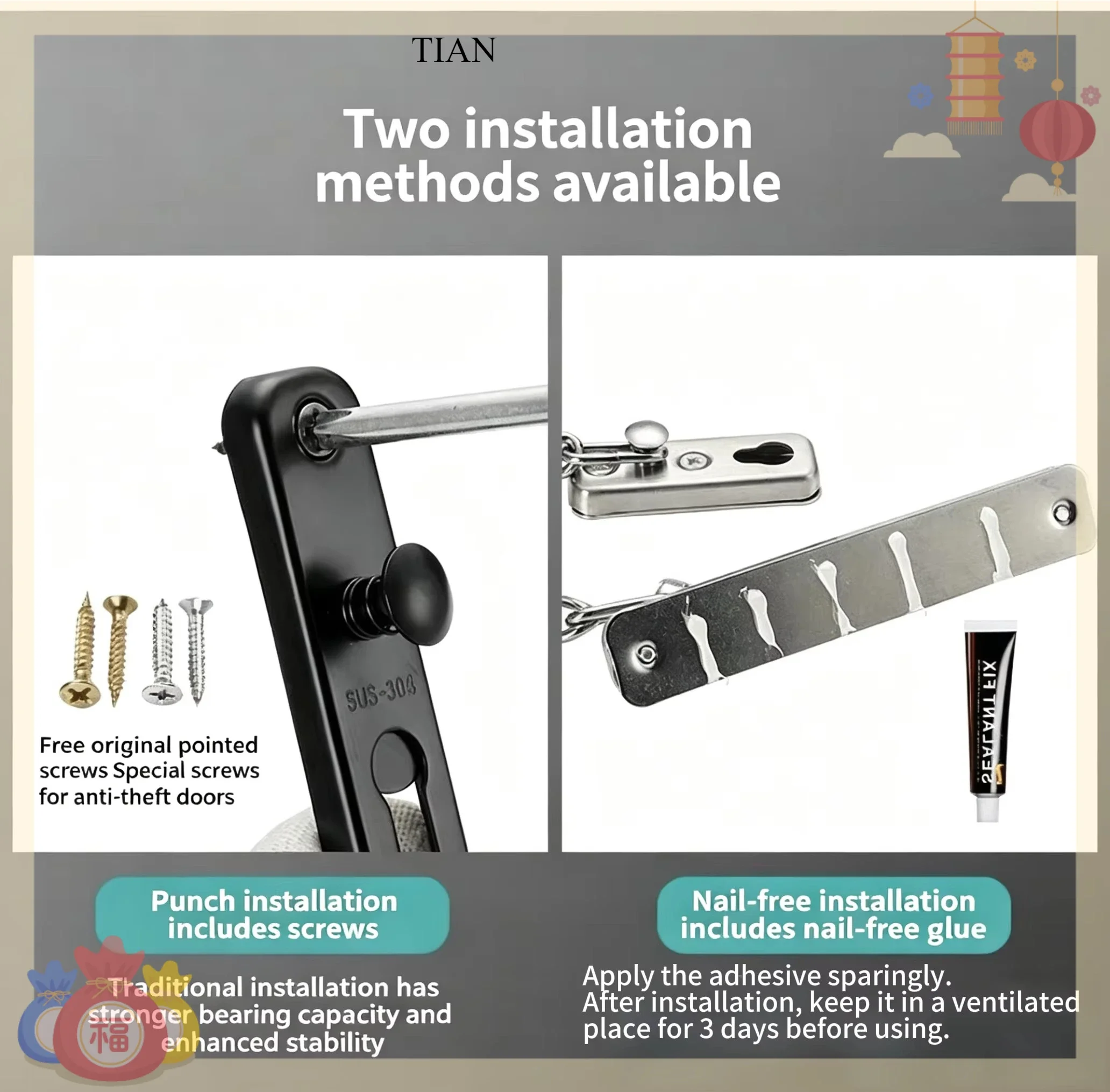 Cerradura de Seguridad para Pu - Security Chain Door reseña y precio
